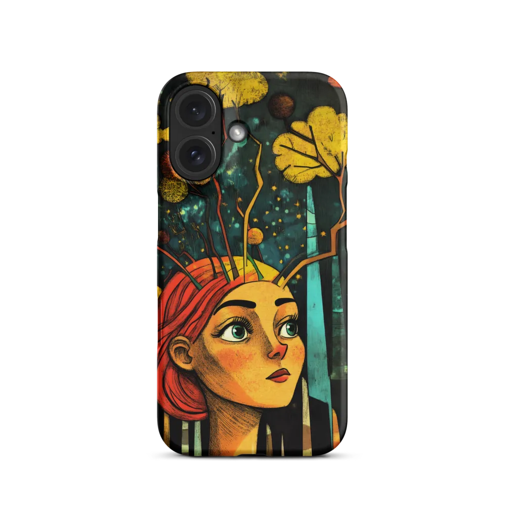 Surreal Woman with Nature Elements | Phone Case