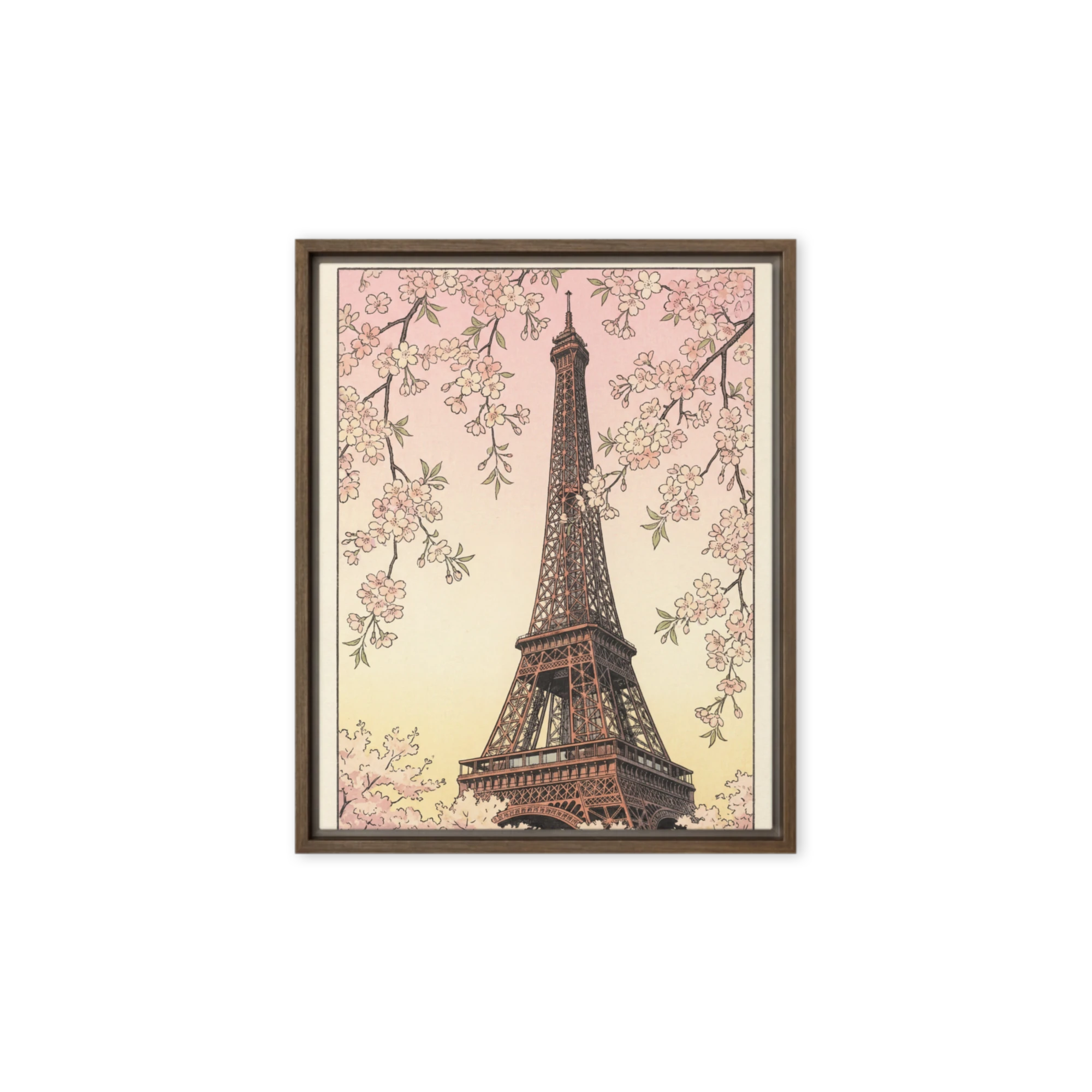 Springtime in Paris Ukiyo-e | Art Print