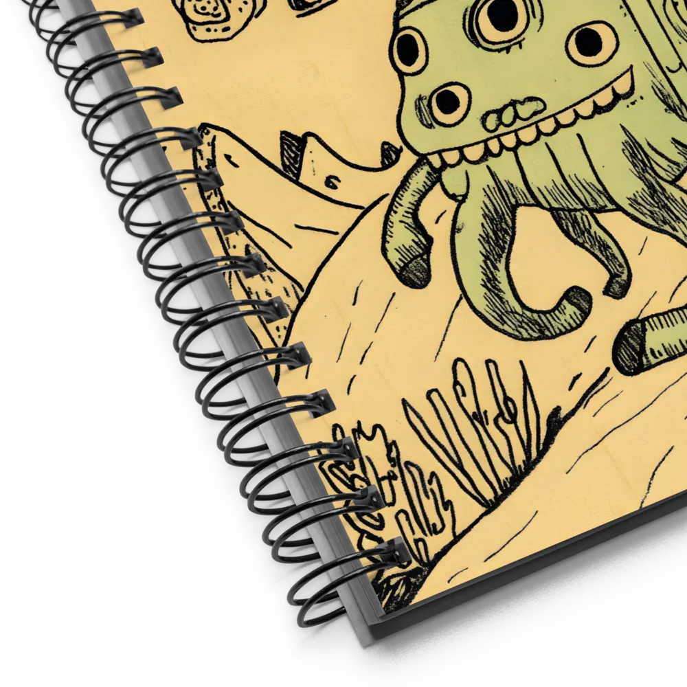 Whimsical Creature Journey 
 Spiral Notebook | 140 pages