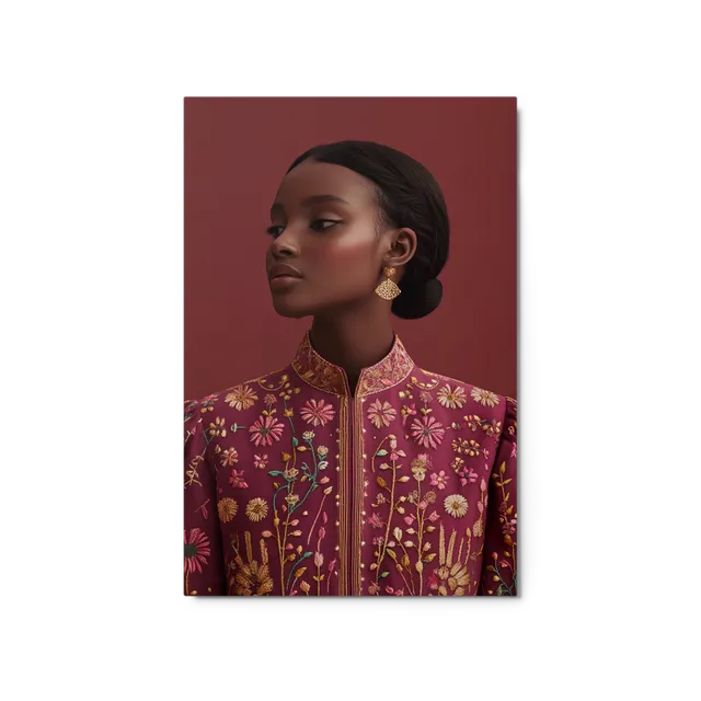 Regal Floral Embroidery | Art Print
