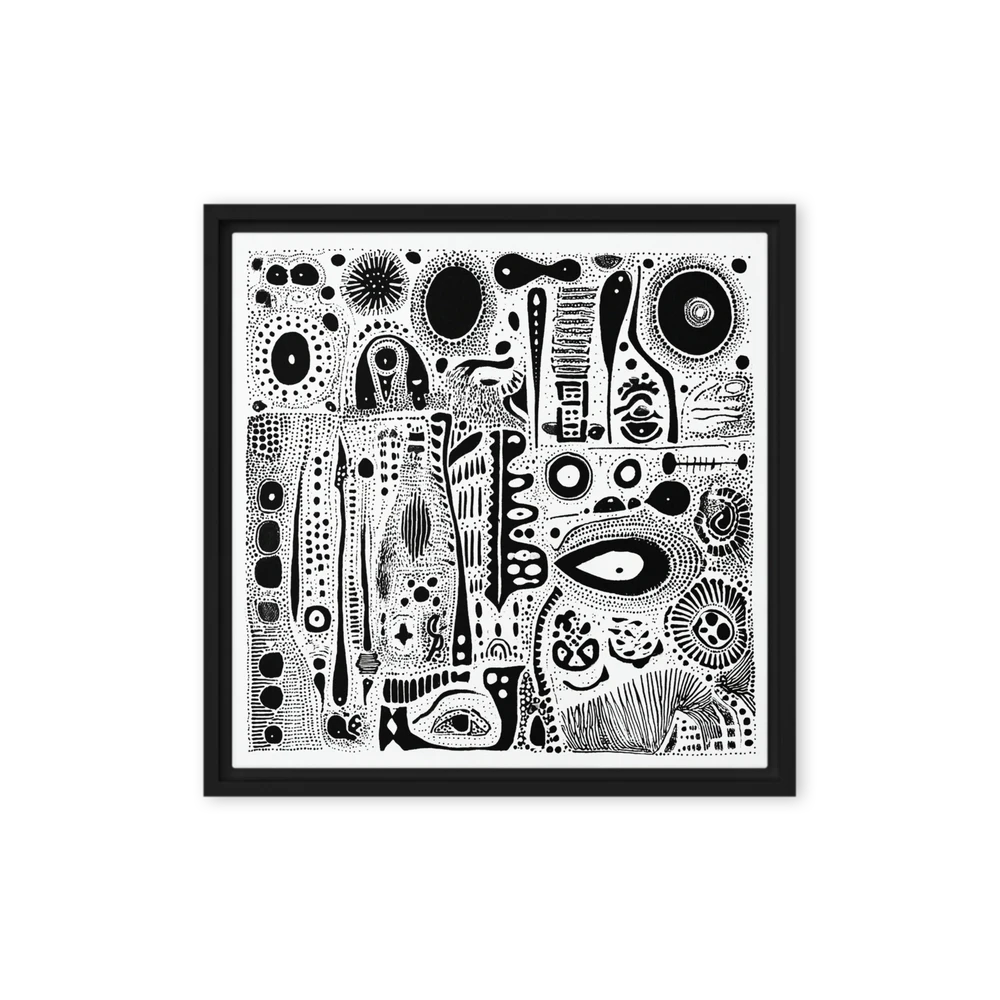 Monochrome Organic Abstract | Art Print