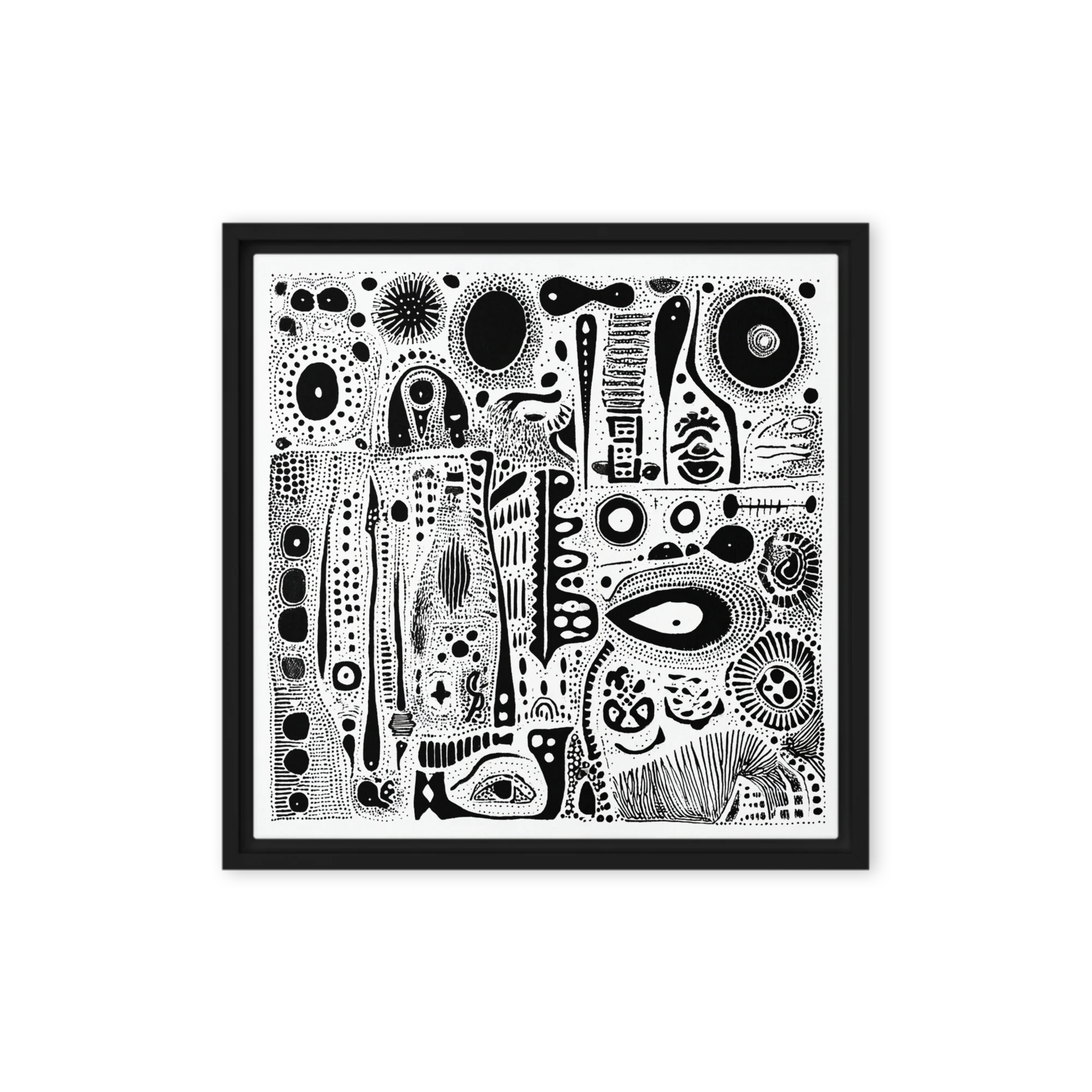 Monochrome Organic Abstract | Art Print
