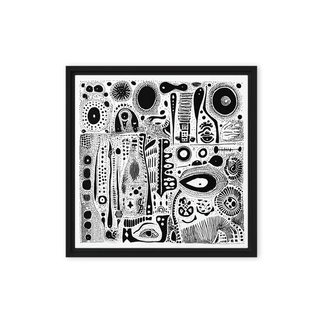 Monochrome Organic Abstract | Art Print