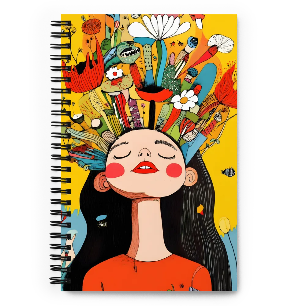 Floral Mind Bloom 
 Spiral Notebook | 140 pages