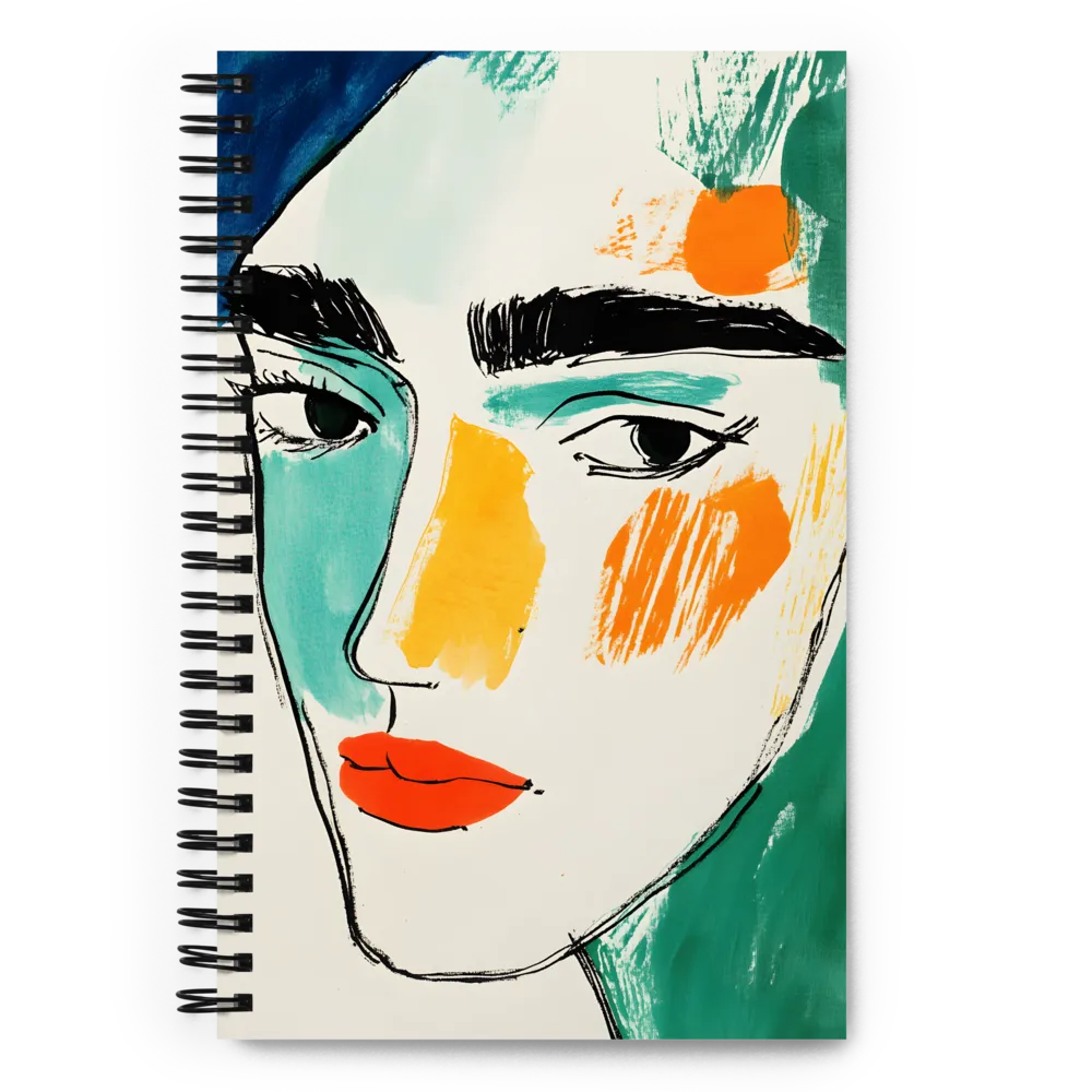 Expressive Color Portrait 
 Spiral Notebook | 140 pages