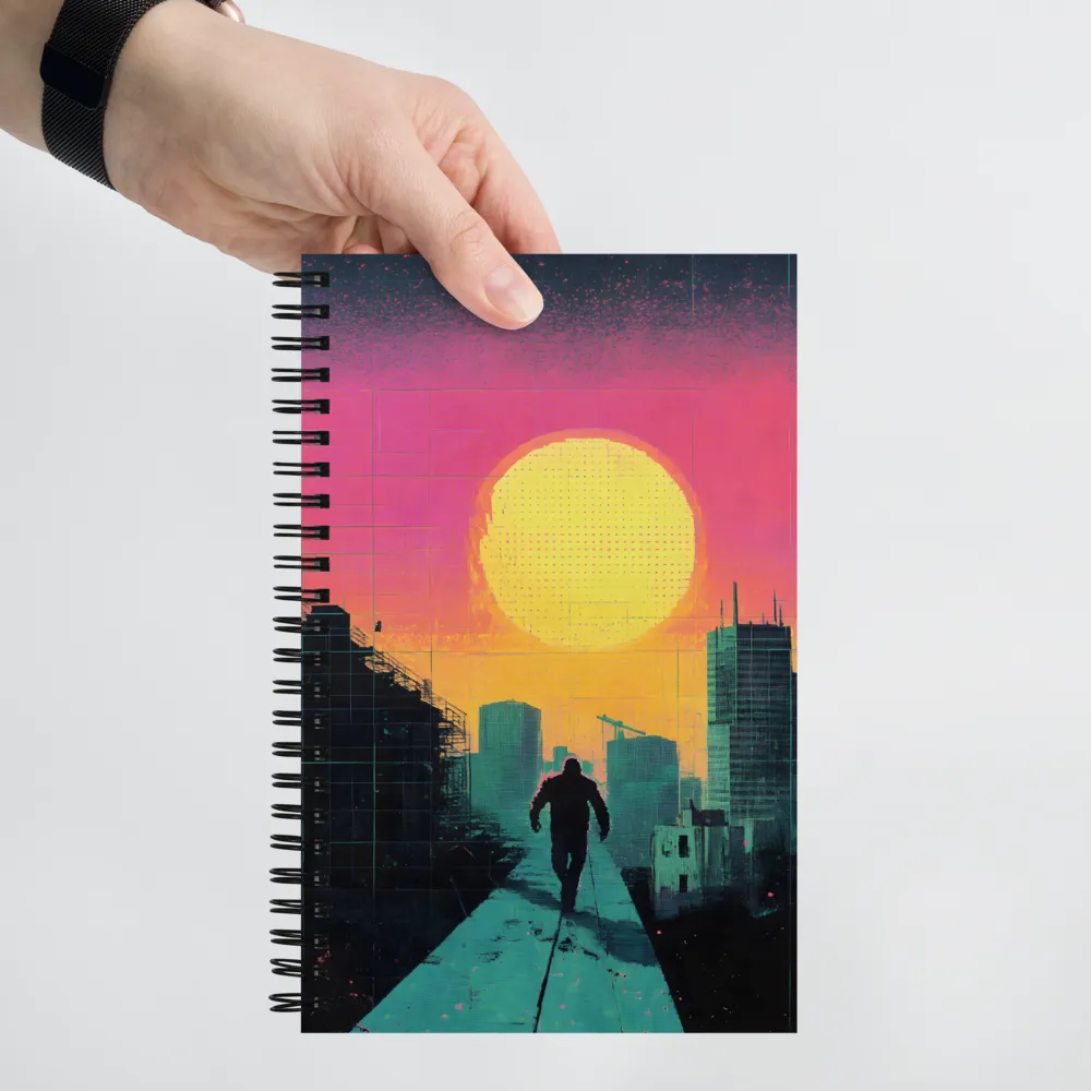 Dystopian Sunset Boulevard 
 Spiral Notebook | 140 pages