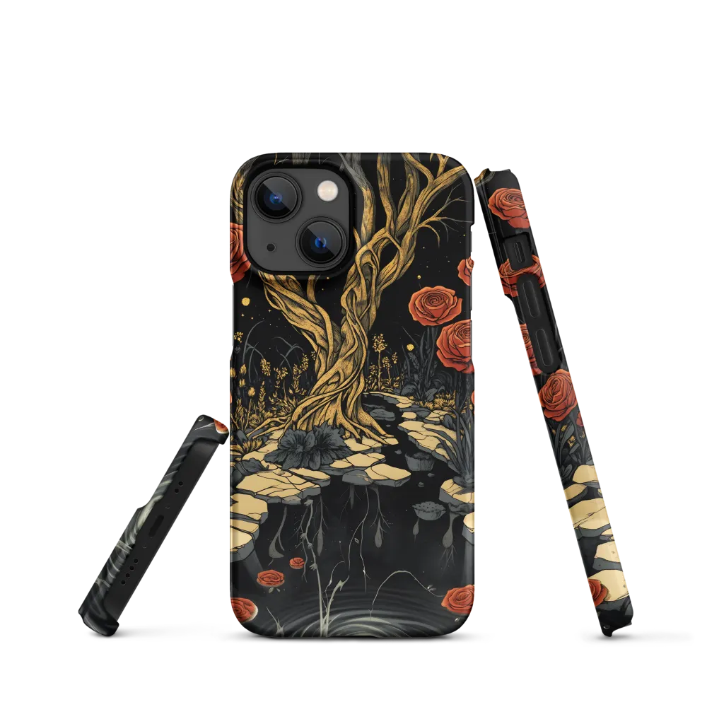Twisted Tree and Red Roses | Phone Case