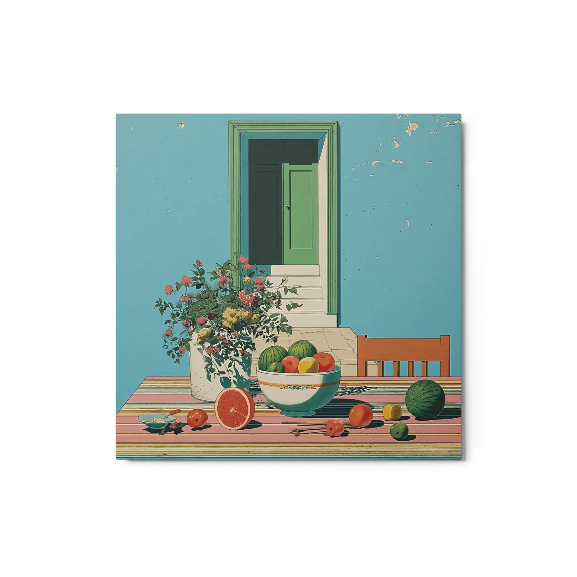 Still Life with Green Door
