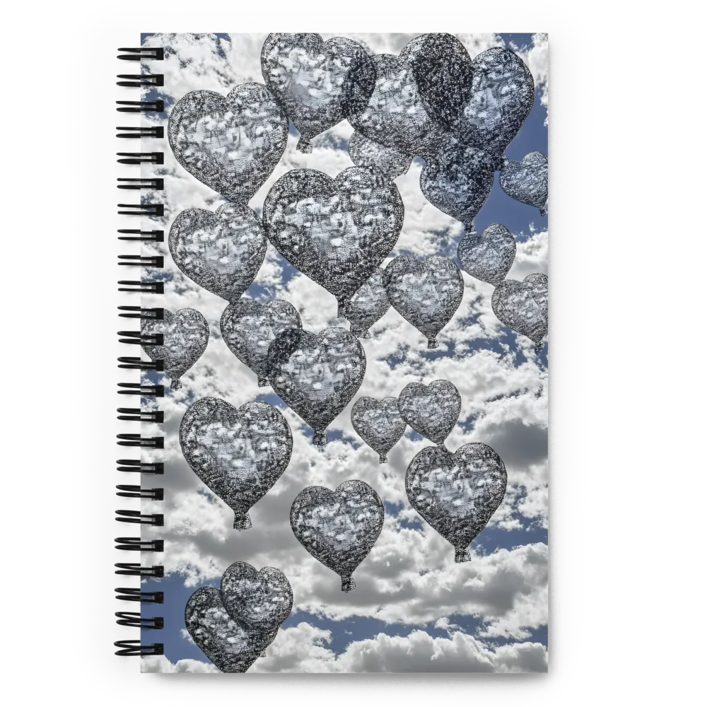 Floating Heart Balloons 
 Spiral Notebook | 140 pages
