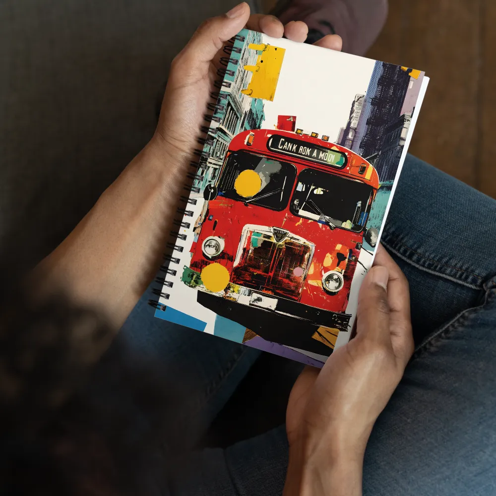 Urban Pop Art Bus 
 Spiral Notebook | 140 pages