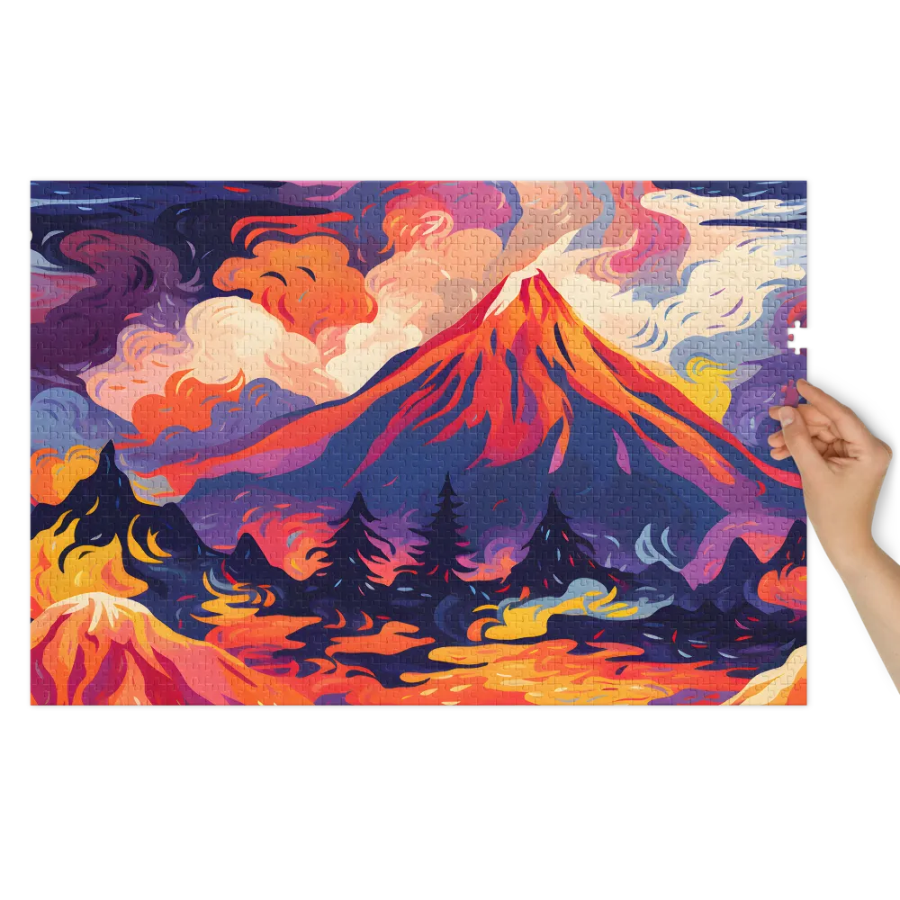 Majestic Mountain Landscape | Jigsaw Puzzle (252/520 pieces)