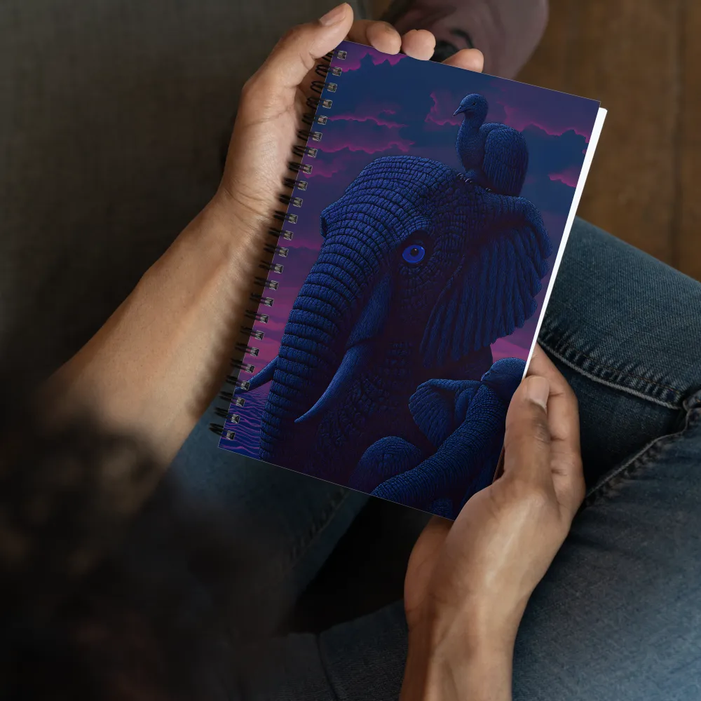 Elephant's Surreal Twilight 
 Spiral Notebook | 140 pages