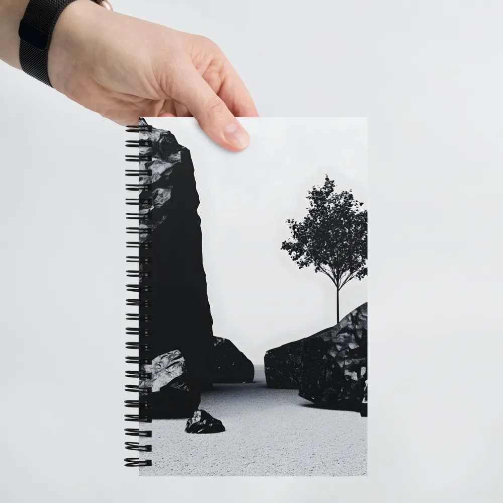 Stark Zen Garden 
 Spiral Notebook | 140 pages