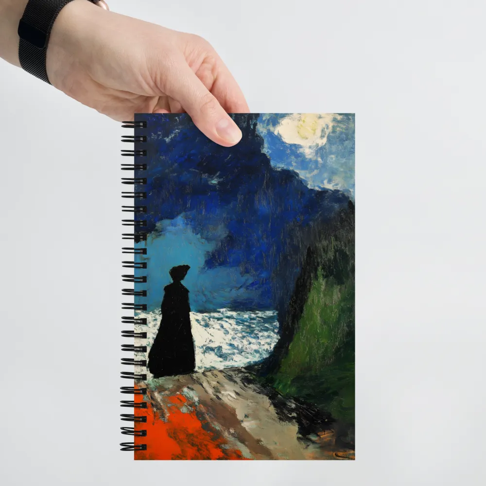 Solitude by the Moonlit Sea 
 Spiral Notebook | 140 pages