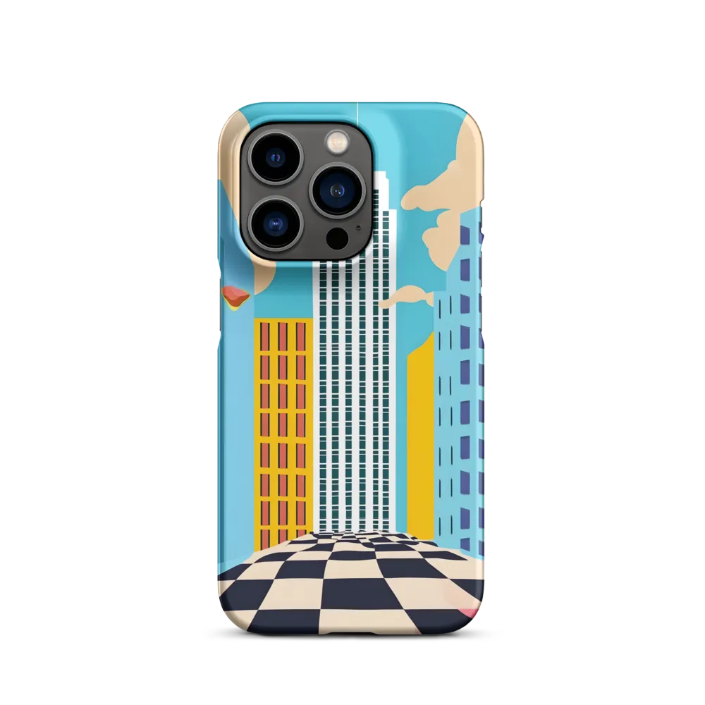 Surreal Cityscape Digital Illustration | Phone Case