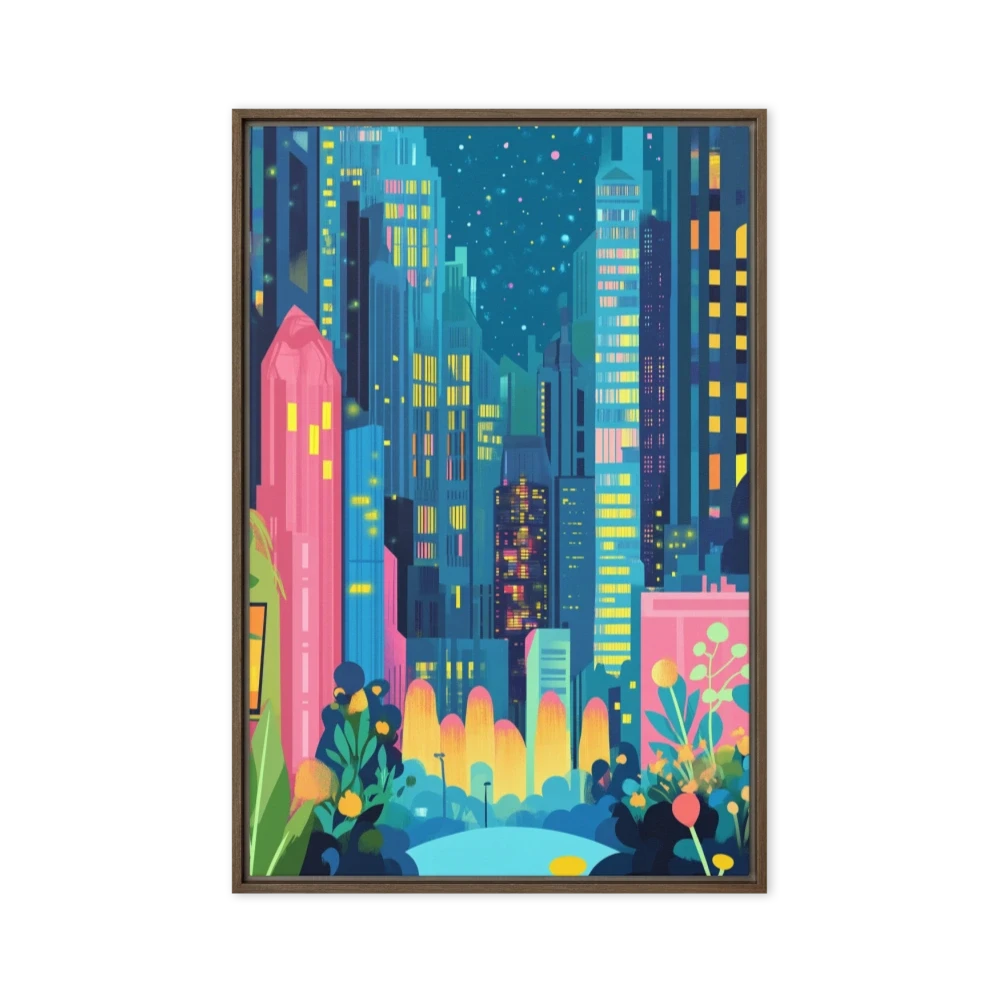 Colorful Cityscape Illustration