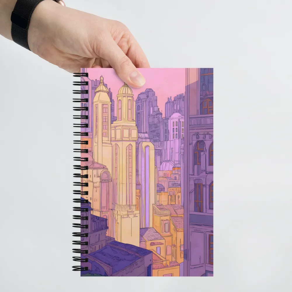 Pastel City Towers 
 Spiral Notebook | 140 pages