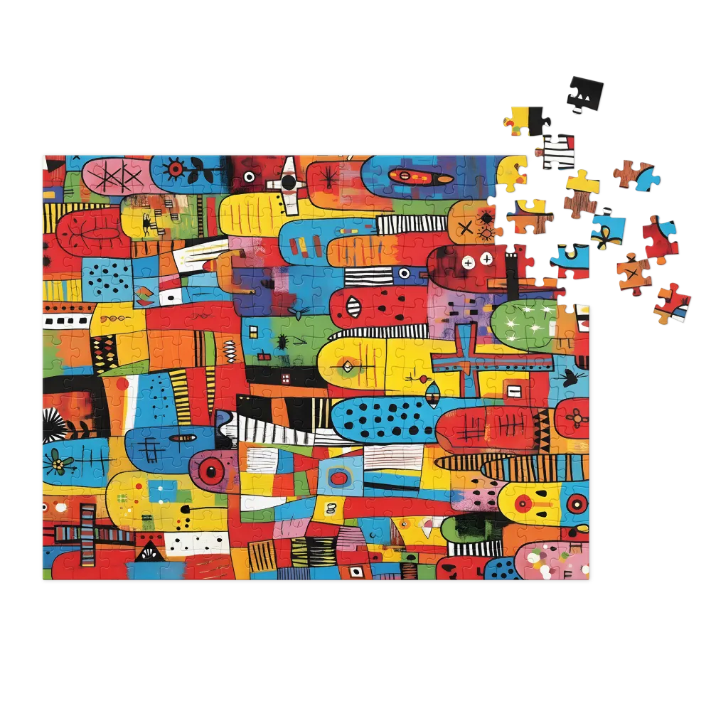 Chromatic City 
 Jigsaw Puzzle in Tin Box