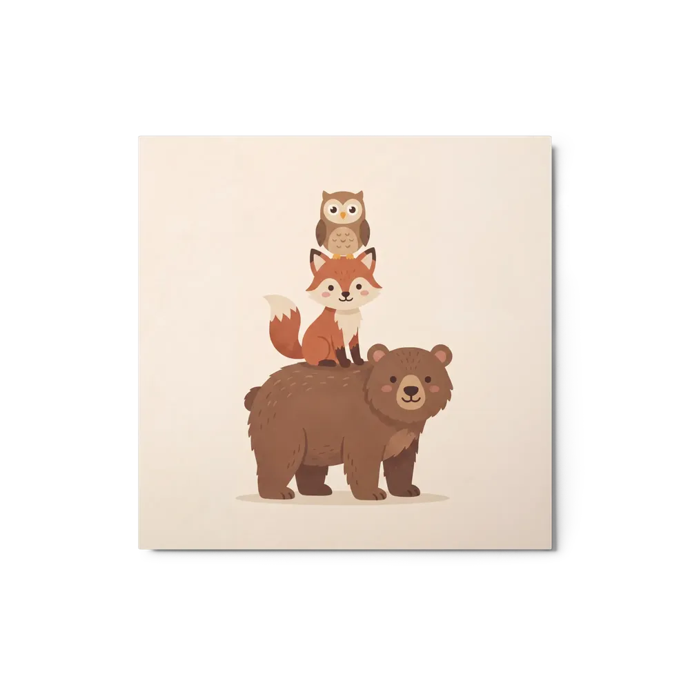 Forest Friends Tower | Art Print