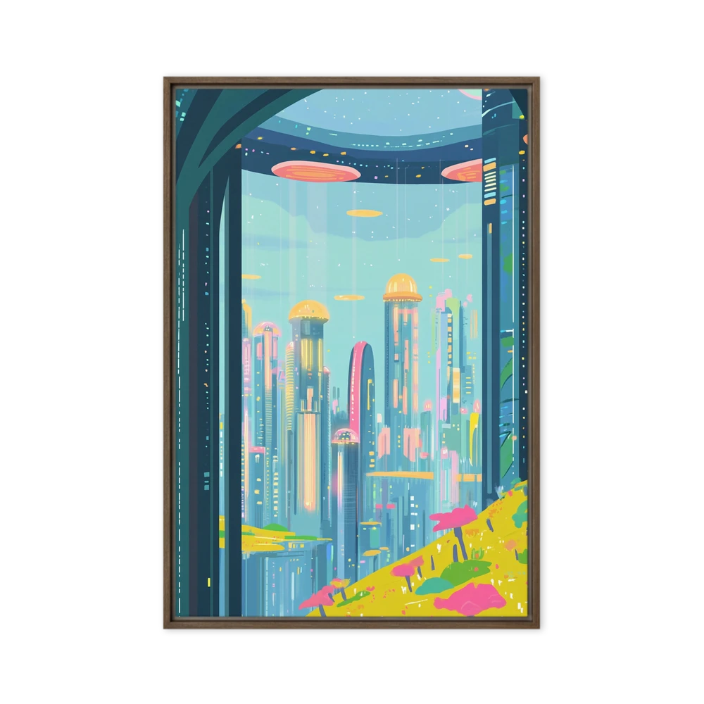 Neon Future Metropolis | Art Print