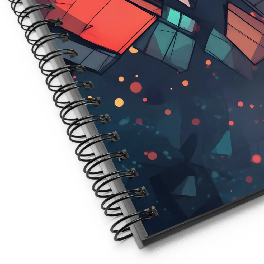 Luminous Architectural Geometry 
 Spiral Notebook | 140 pages