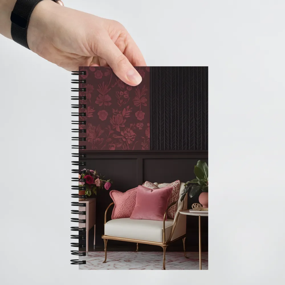 Cozy Floral Retreat 
 Spiral Notebook | 140 pages