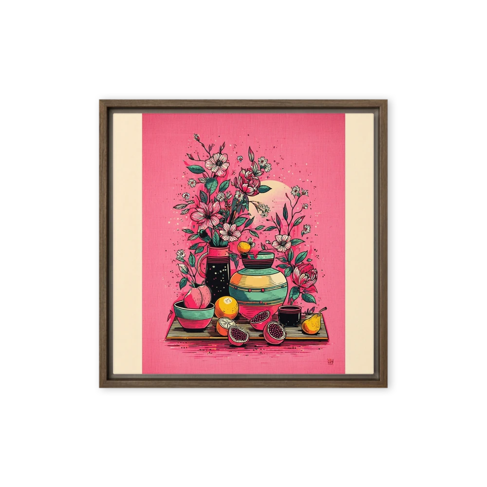 Botanical Still Life on Pink | Art Print