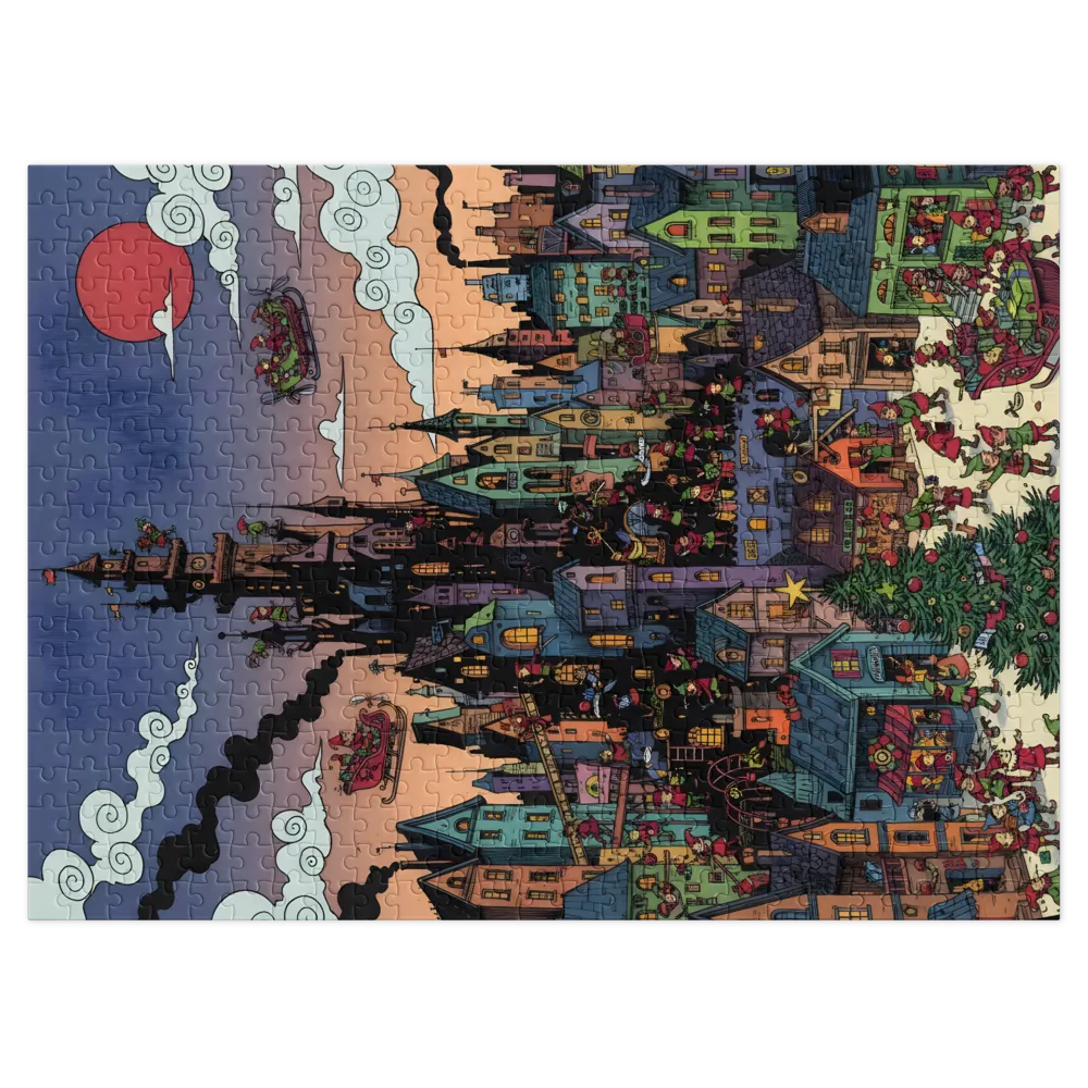 Elf Village at Dusk | Jigsaw Puzzles