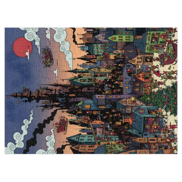 Elf Village at Dusk | Jigsaw Puzzles
