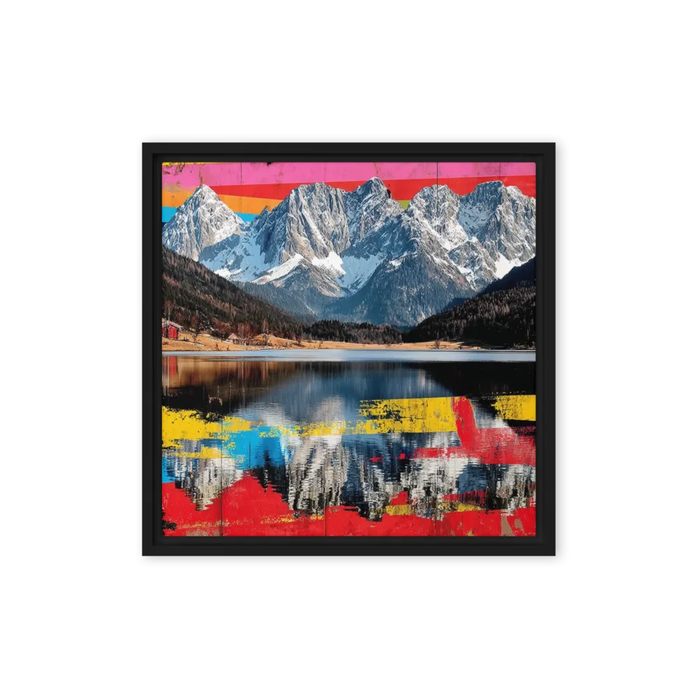 Chroma Peak Reflection 
 Poster with White Frame | 16″x 16″
