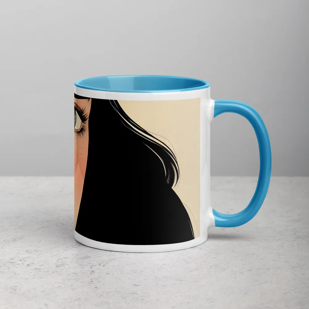 Crimson Lips 
 Mug with Red inside