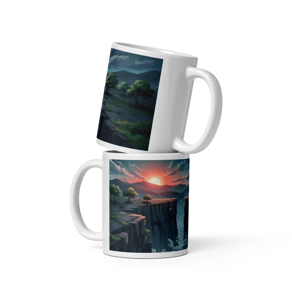 Sunset Rift 
 Mug with Red inside | 15 oz