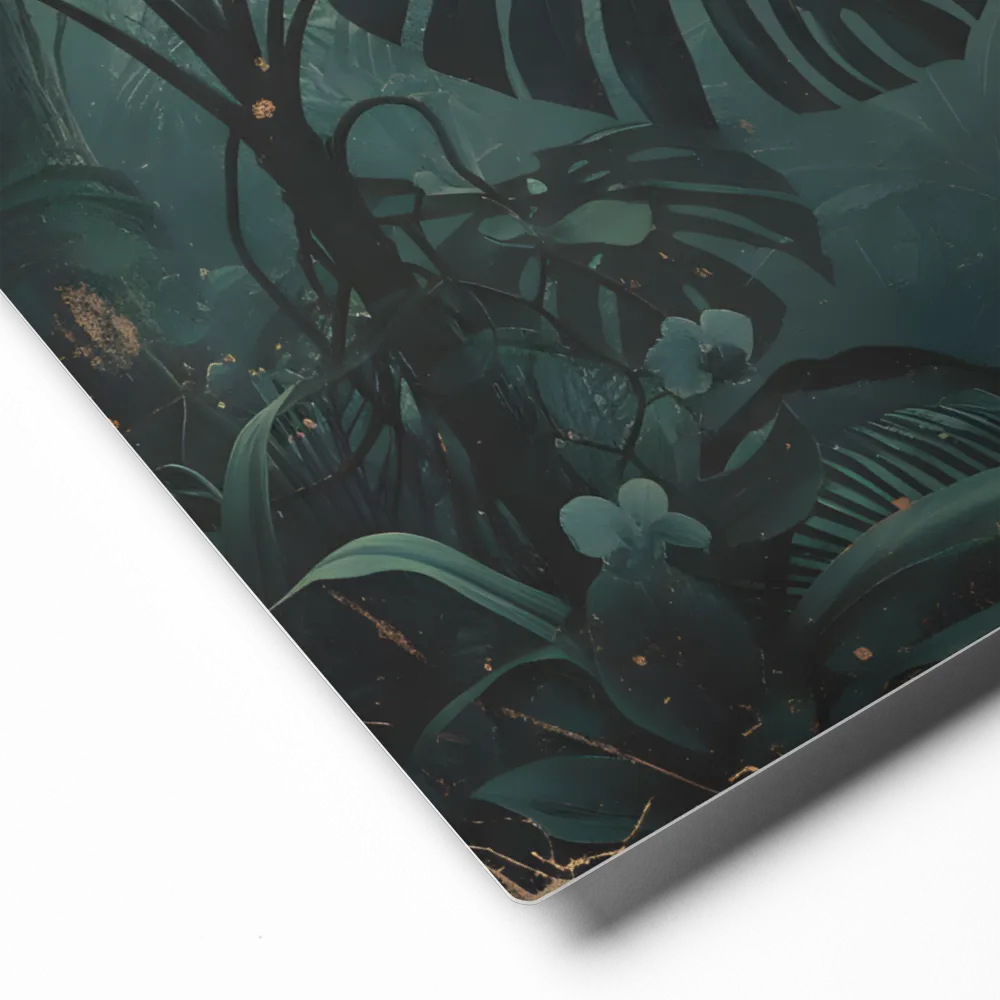 Misty Rainforest Canopy 
 Metal Print | 8″x 10″