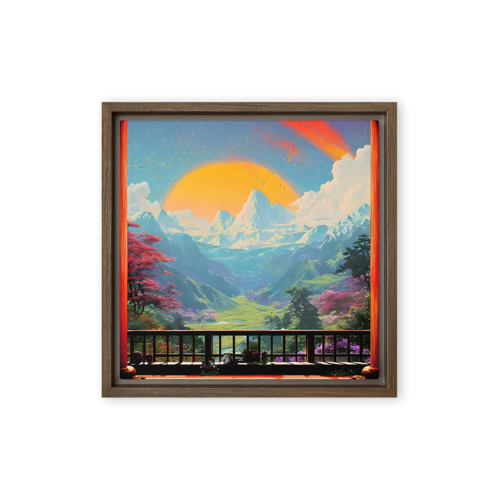 Sunrise Overlook 
 Canvas | 8″x 8″