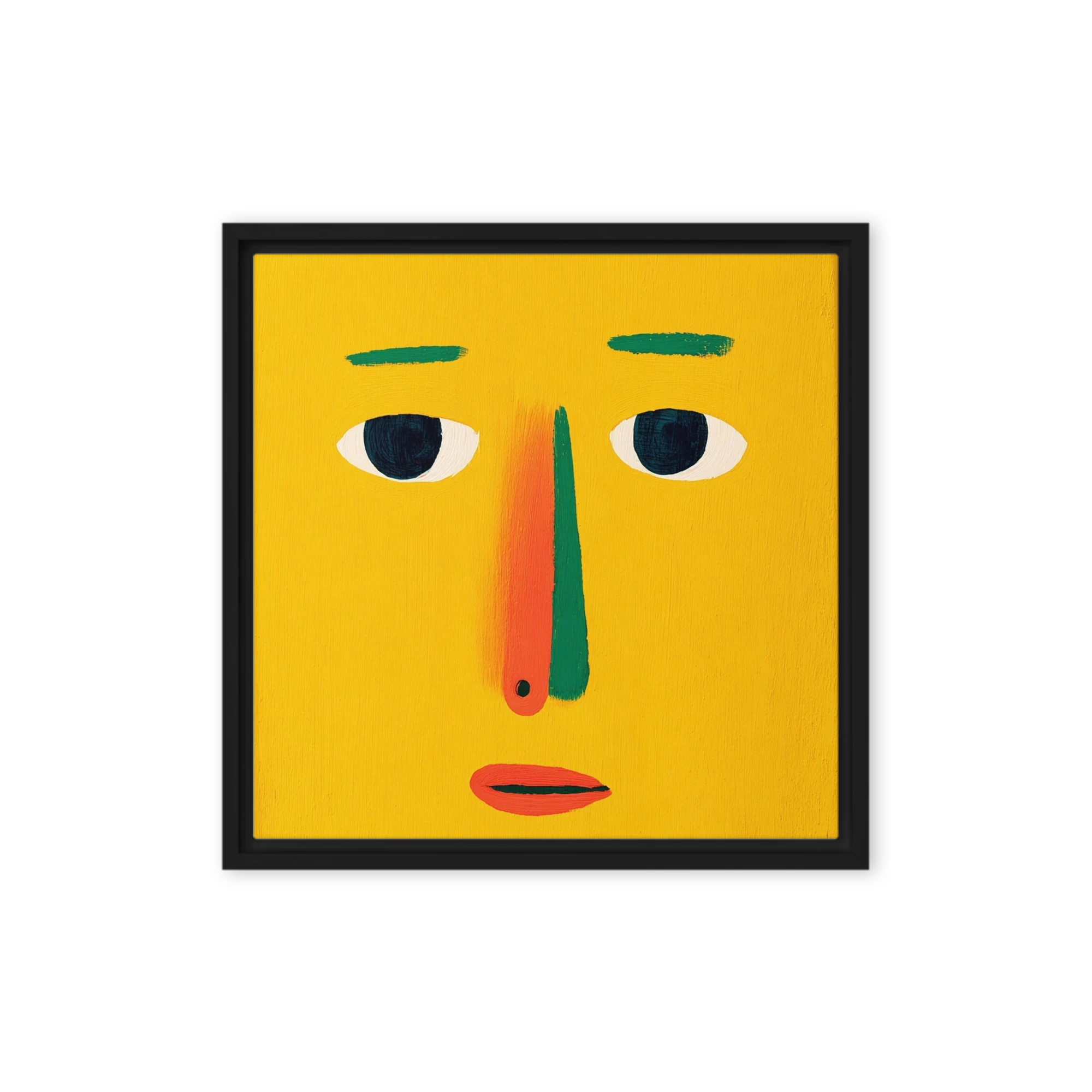 Yellow Canvas Face | Art Print