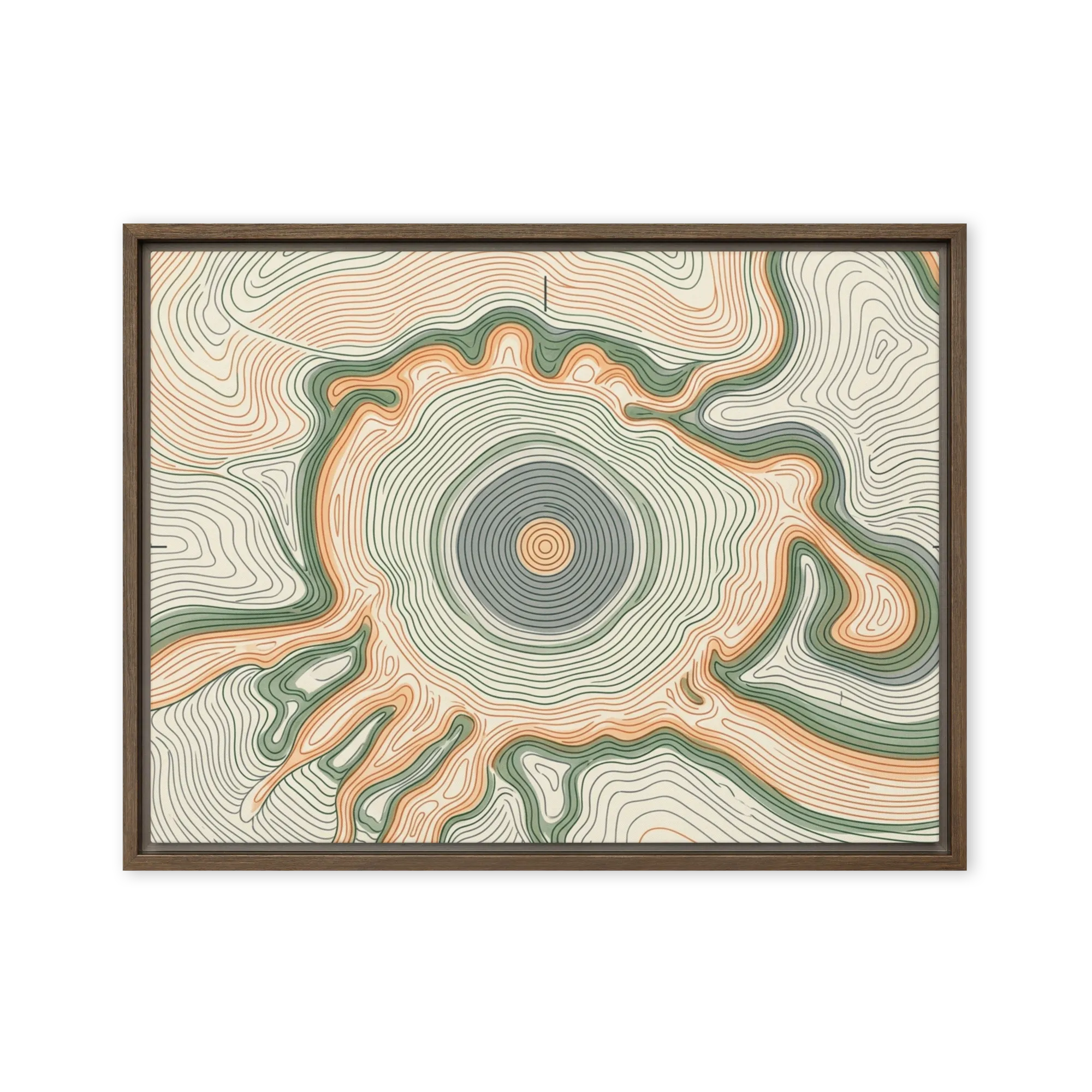 Earth Contours 
 Metal Print | 16″x 20″