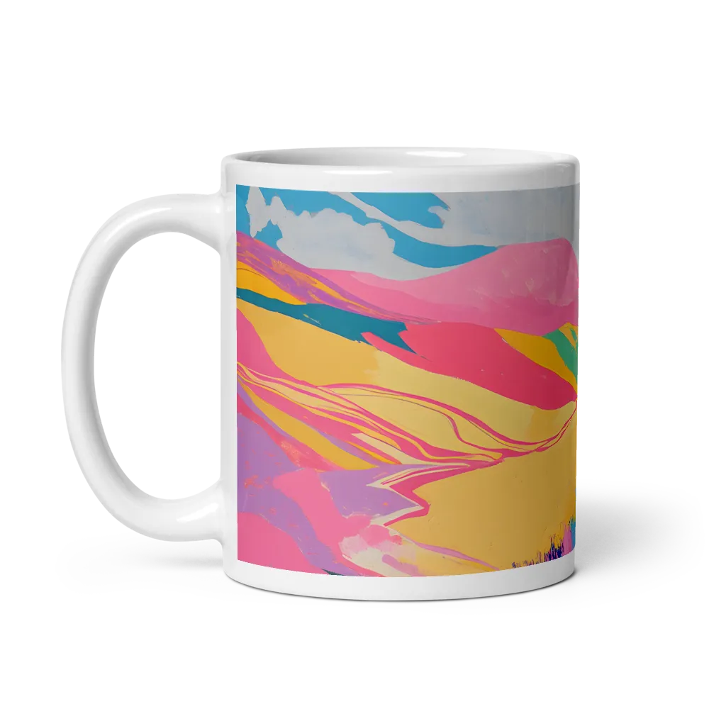 Vibrant Path Home 
 Mug with Dark Green inside