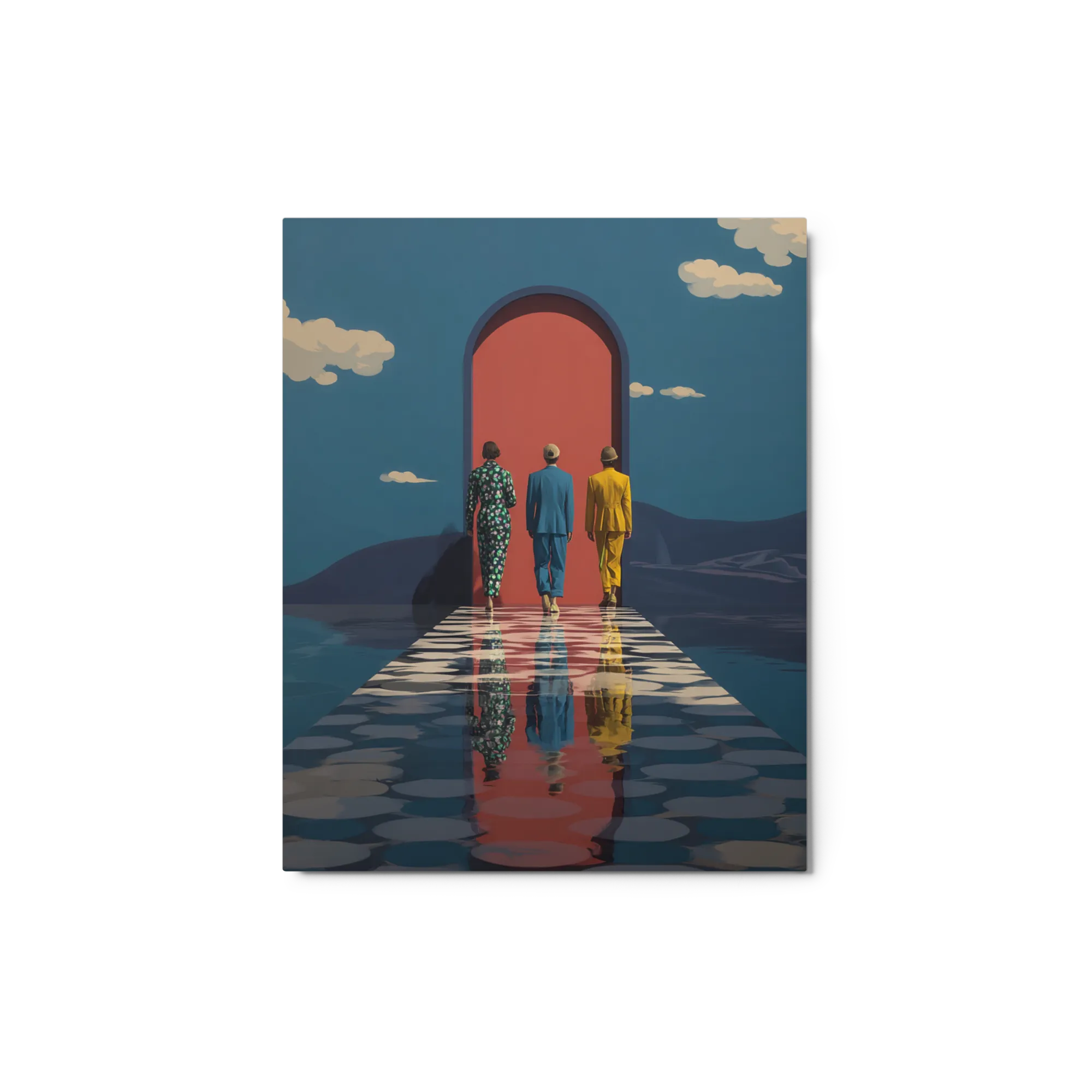 Journey to the Arch 
 Canvas with Black Frame