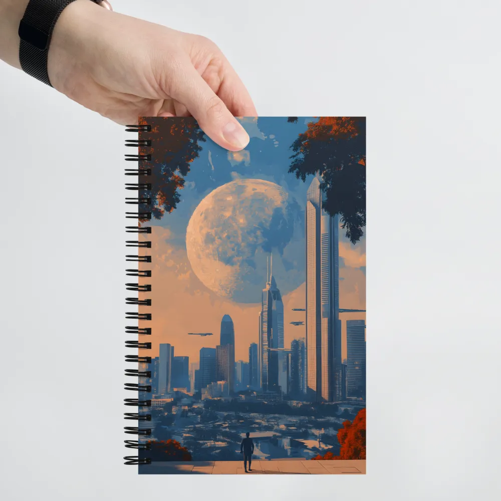 Urban Lunar Vista 
 Spiral Notebook | 140 pages