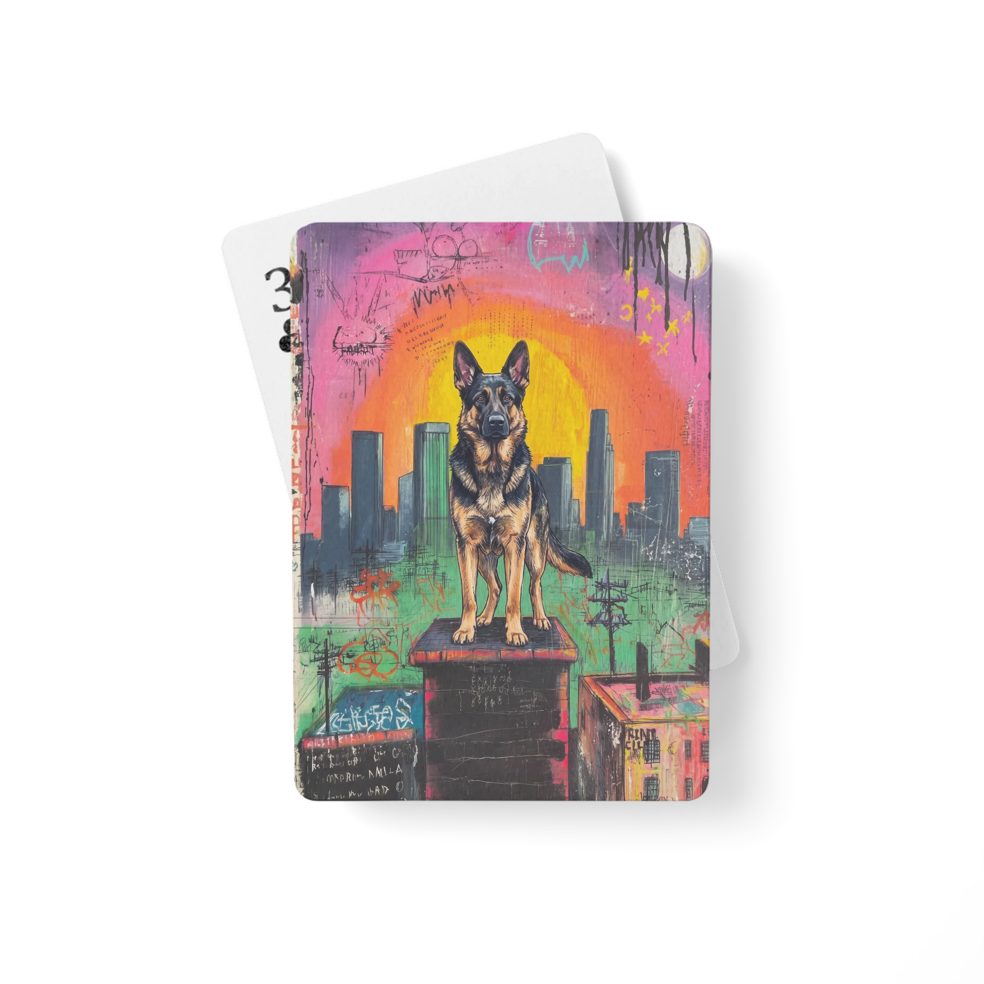 Street Art — Rooftop Guardian — Playing Cards