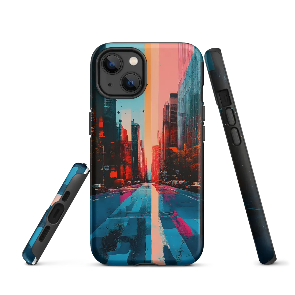 Vibrant Urban Cityscape Abstract | Phone Case