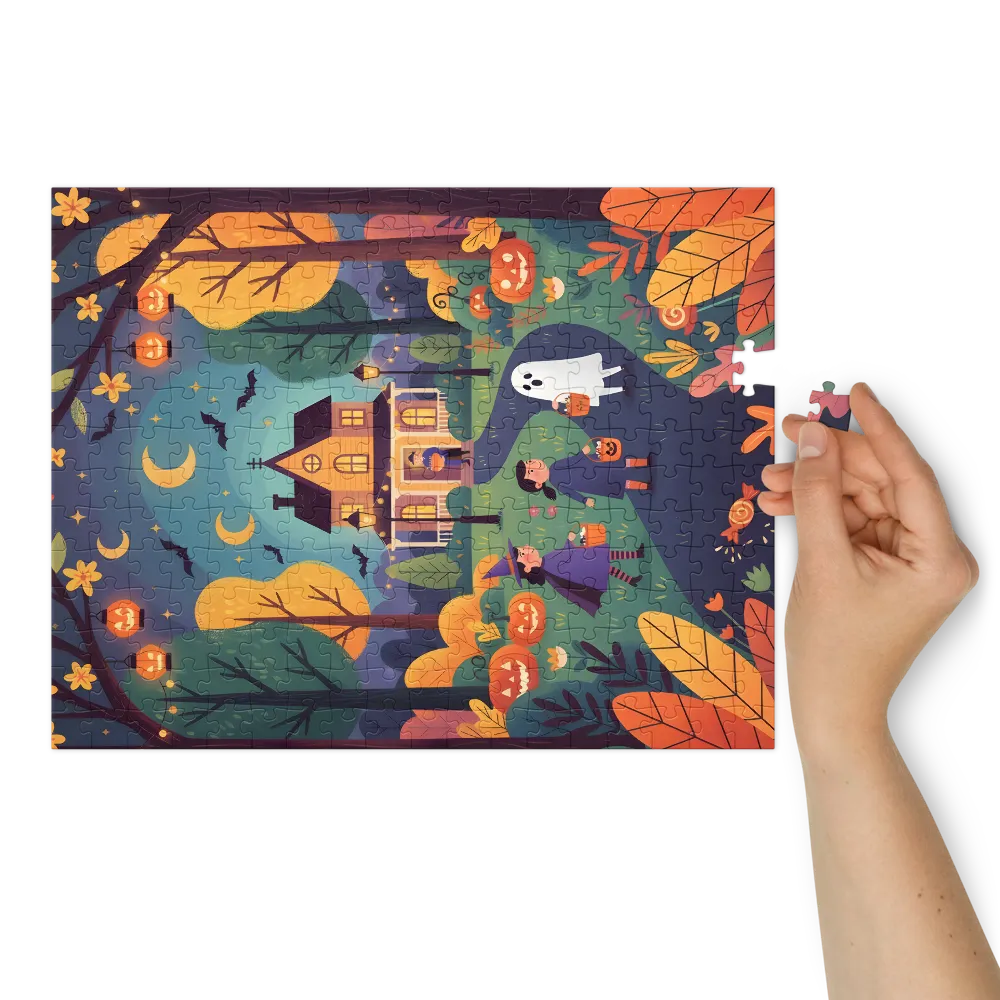 Trick-or-Treat Night | Jigsaw Puzzles