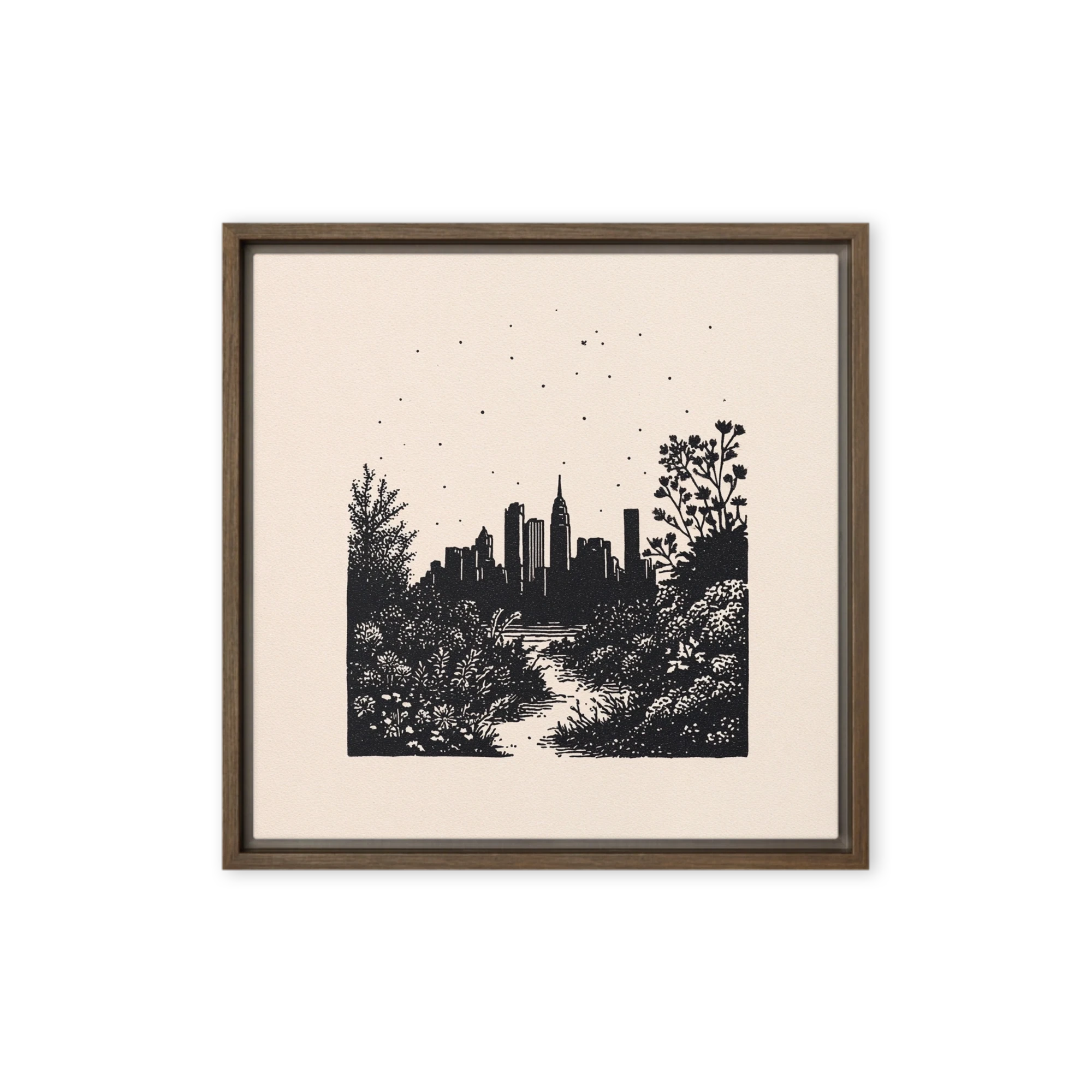 City Beyond the Wildflowers | Art Print