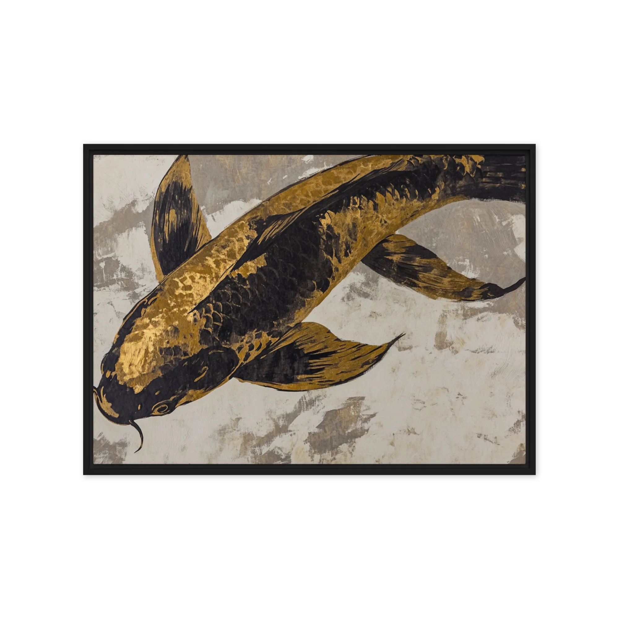 Golden Koi 
 Metal Print | 20″x 30″