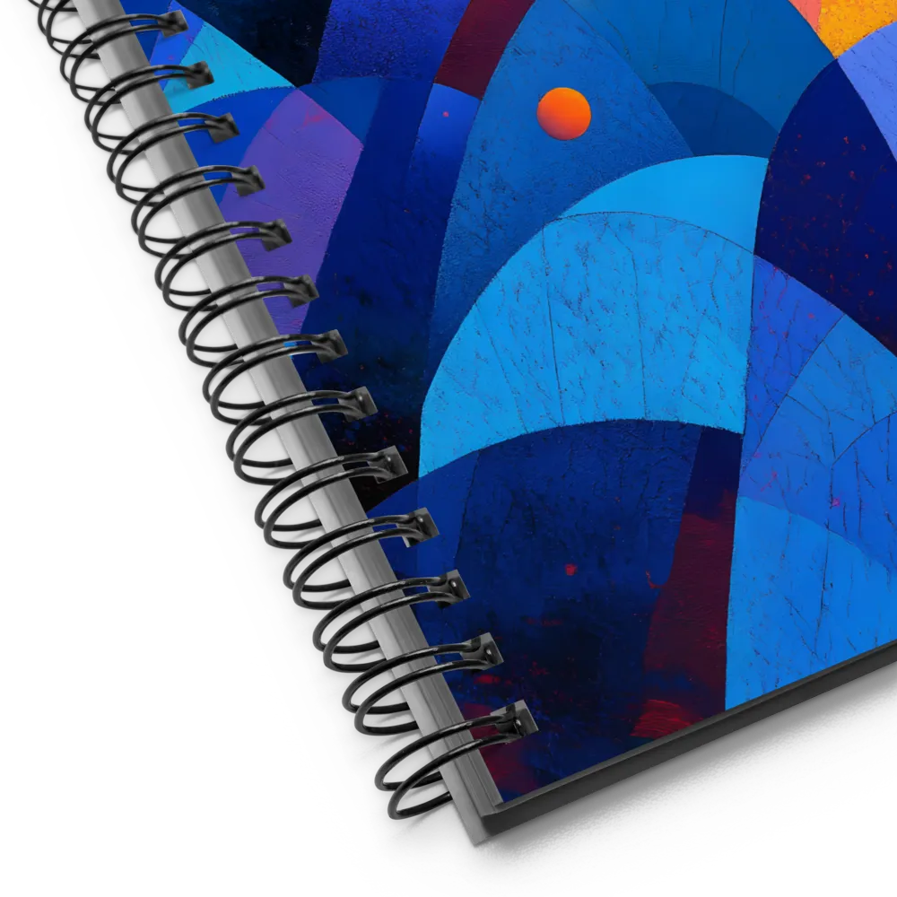 Vibrant Geometric Flow 
 Spiral Notebook | 140 pages