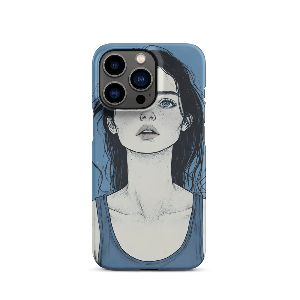Illustrated Portrait of a Young Woman | Phone Case