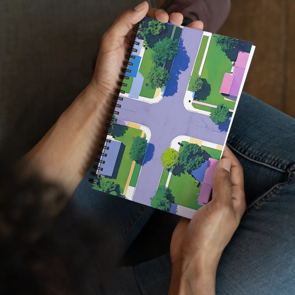 Suburban Intersection 
 Spiral Notebook | 140 pages