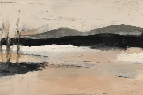 Charcoal on Sand